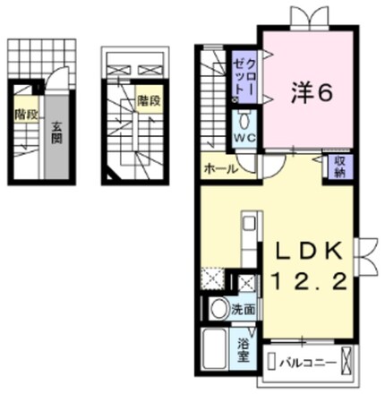 エレガンテLEOの物件間取画像